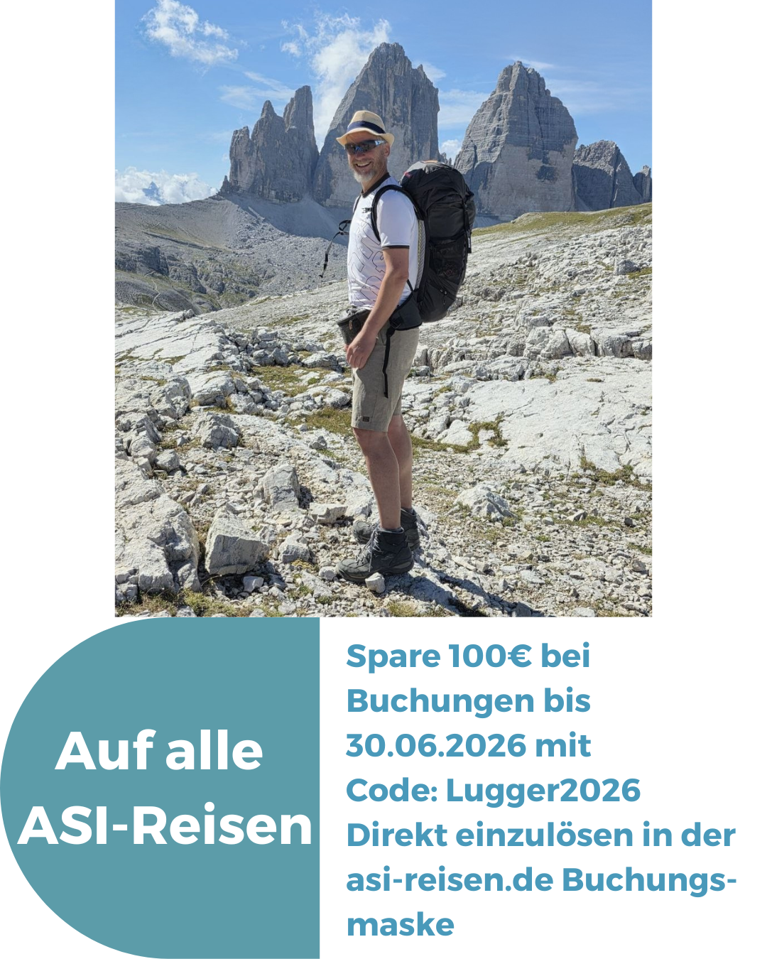 Rabatt ASI-Reisen Christina Lugger ist Humanenergetikerin, Kinesiologin und Pädagogin